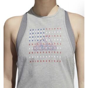 Adidas Tank Top Americana Flag USA Patriotic Racerback Athletic Women Sz XS NWT